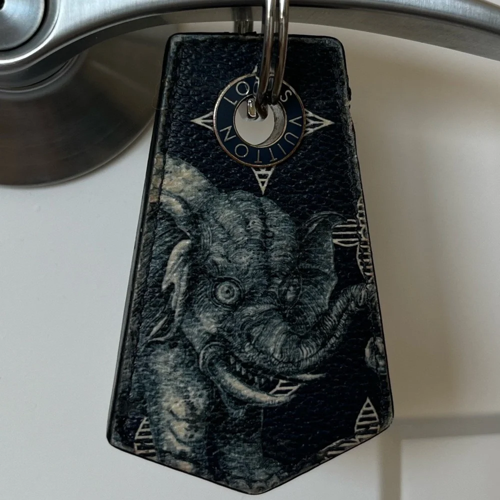 💎 Rare Louis Vuitton KeyHolder Chapman Brothers Keychain Limited Ed Black White